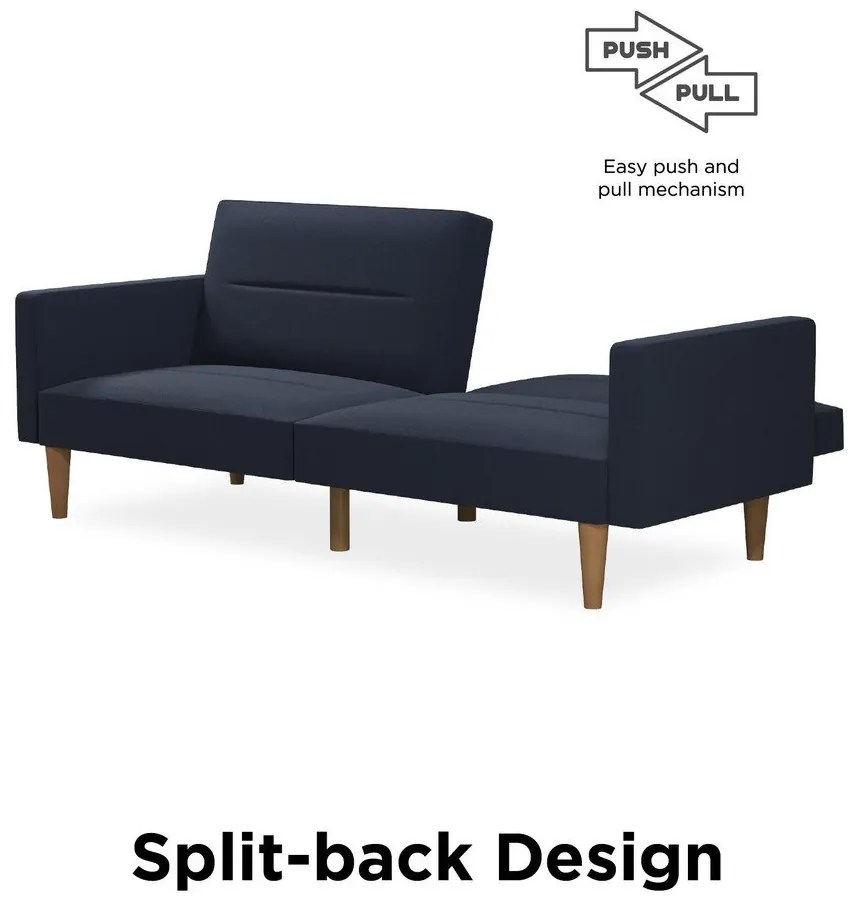 Canapea extensibilă Mainstays, albastru închis