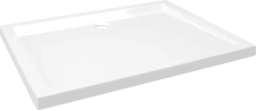 vidaXL Cădiță de duș dreptunghiulară din ABS, 80x100 cm