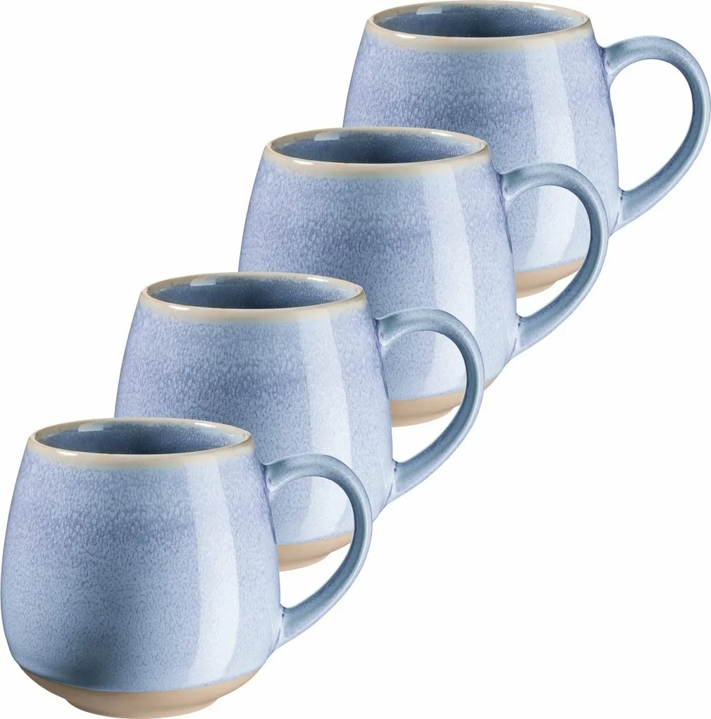 Mäser Set de 4 căni mari AQUATA – 500 ml, albastru, 500 ml