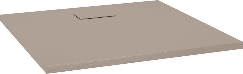 vidaXL Cădiță de duș, maro, 90x80 cm, SMC