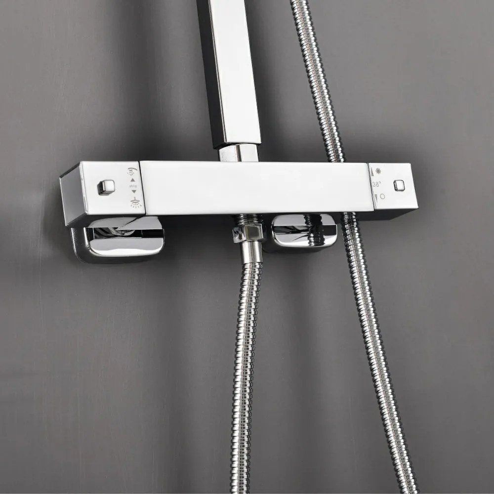 Set de duș Tullino cu baterie termostatică