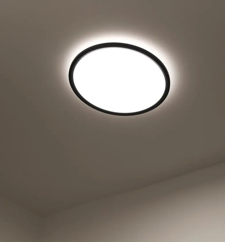 Plafoniera LED RGB CCT, IP54 Liva Smart negru, 36cm