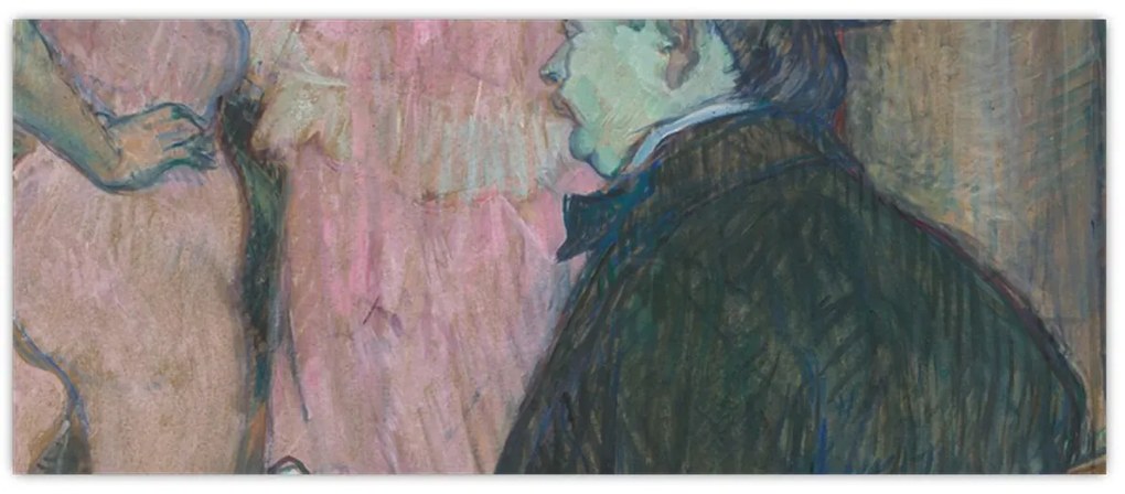 Tablou - Henri de Toulouse-Lautrec, Maxime Dethomas, reproducere (120x50 cm)