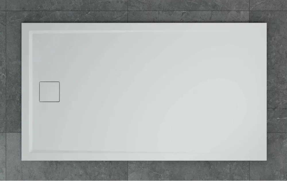 Cadita de dus dreptunghiulara alb SanSwiss Livada W20A 90x120 cm slim