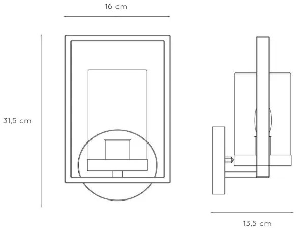 Lucide 29827/01/30 - Aplică perete exterior  NISPEN 1xE14/40W/230V IP44