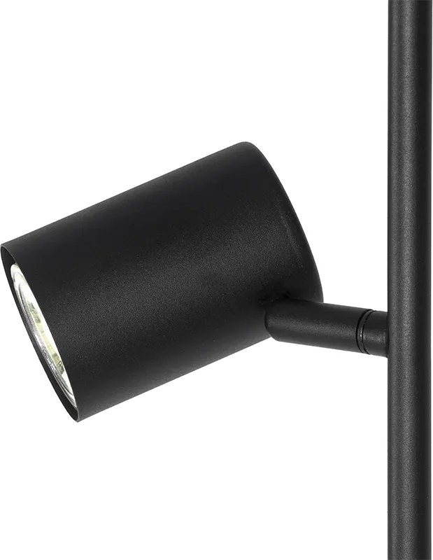 Lampă de podea modernă neagră cu 3 lumini - Jeana