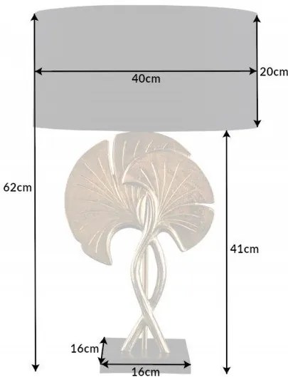Veioza design deosebit Ginkgo 62cm