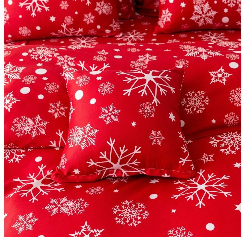 Husa de perna din microfibra SNOWFALL 45x45 cm, rosu