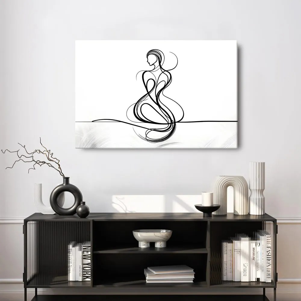 Tablou linii elegante de femeie