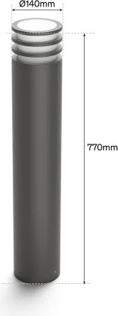 Philips Hue LUCCA - lampă LED RGB dimabilă pentru exterior, 1x E27, 8,1 W, 230 V, IP44