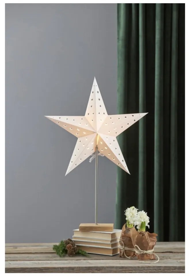 Decorațiune luminoasă Star Trading Star, înălțime 65 cm, alb