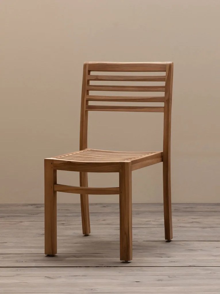 Scaun dining de exterior din lemn de tec, „Tirama”