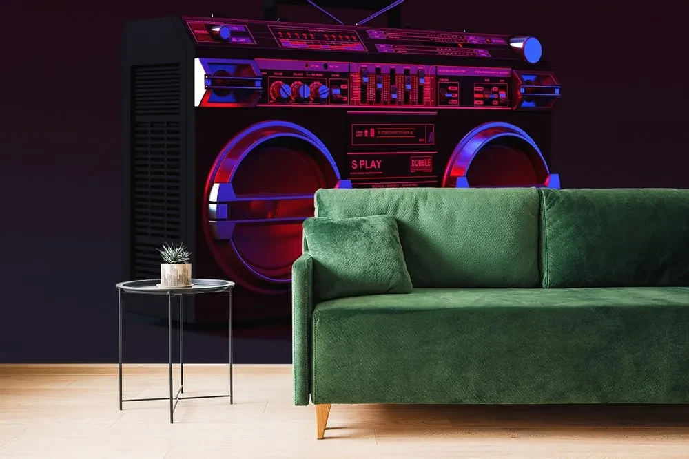 Fototapet disco radio din anii 90