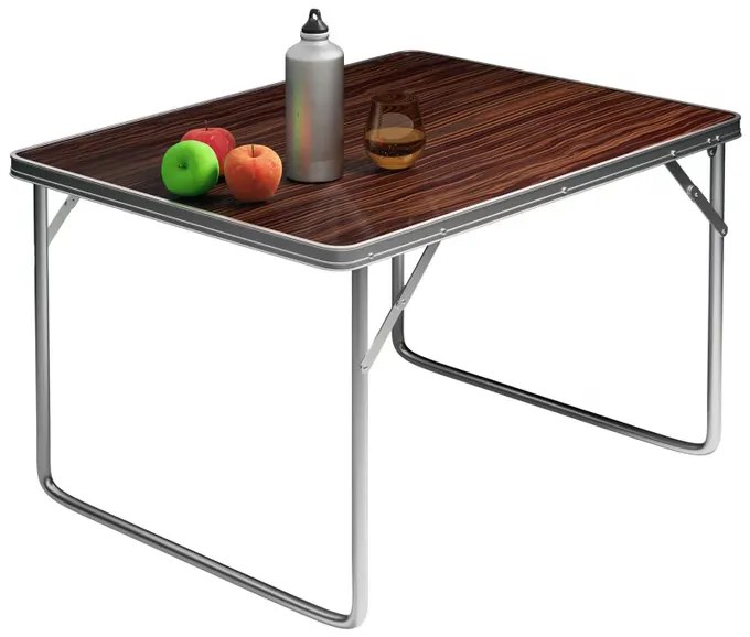Deuba Masă de camping pliabilă - maro