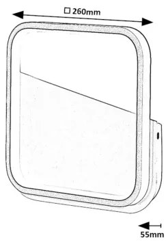 Aplică LED Rabalux 71086 RAZZI LED/13W/230V 4000K negru