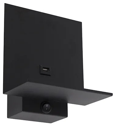 Aplică modernă neagră cu conexiune USB - Flero