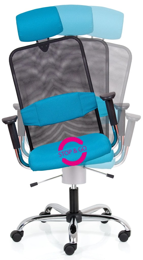 Scaun medical Techno Flex XL, albastru/negru