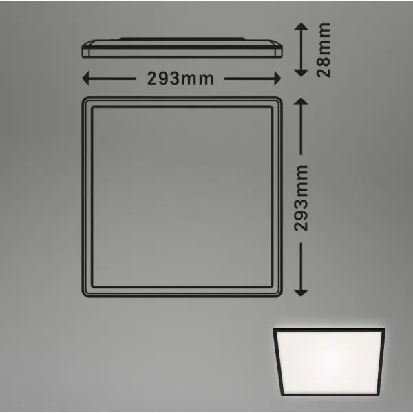 Plafonieră LED SLIM LED/18W/230V Briloner 7156-415