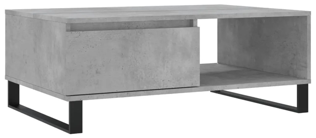 vidaXL Masă de cafea, gri beton, 90x60x35 cm, lemn compozit