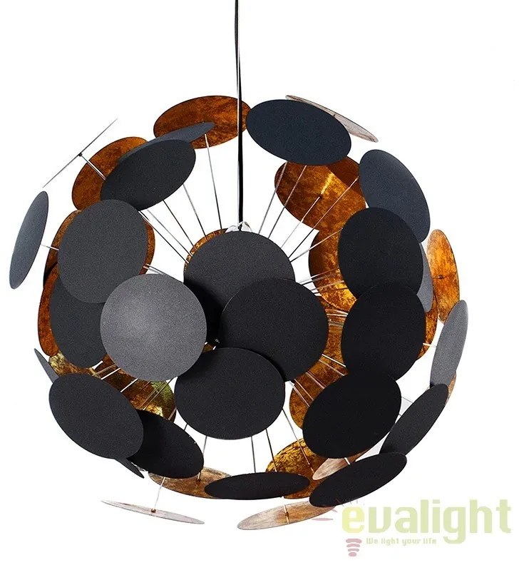 Lustra design modern Infinity negru/ auriu A-36226 VC