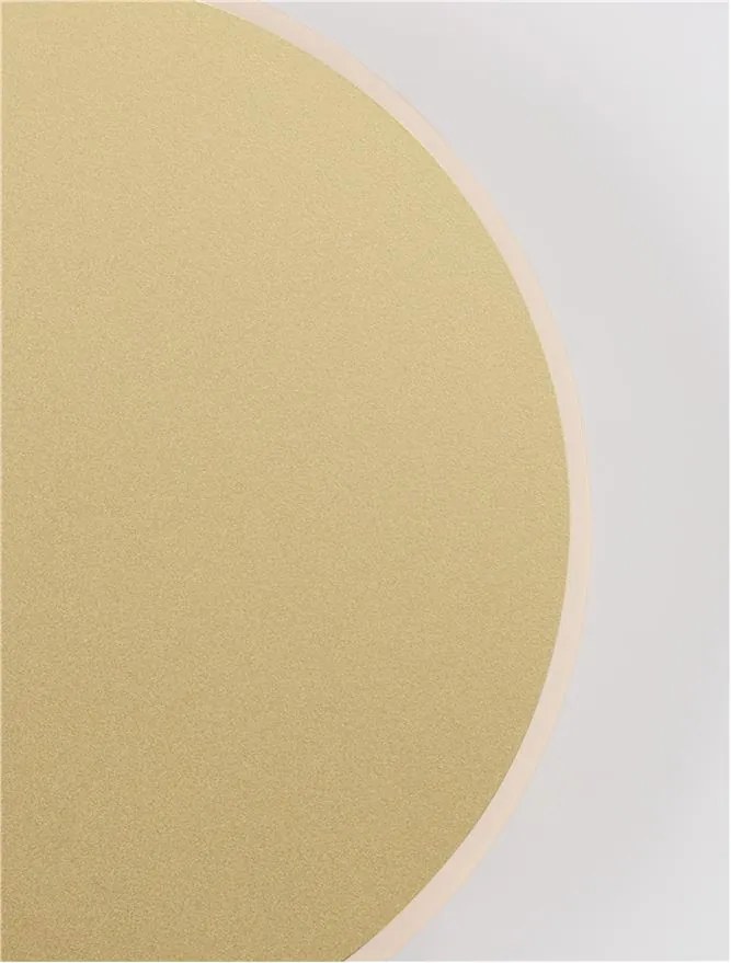 Aplica LED de perete design ambiental CYRCLE 20cm aurie