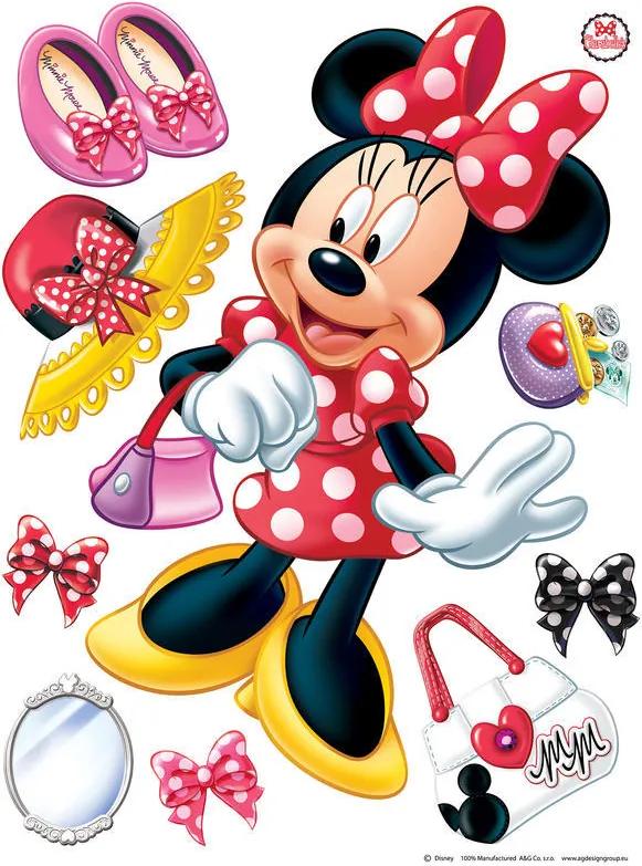AG Design Minnie Mouse - autocolant de perete 65x85 cm