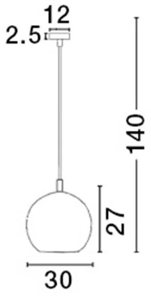 Lustra / Pendul design modern Ã˜30cm Jerardo NVL-8436423
