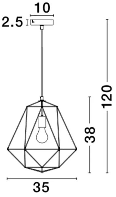 Lustra / Pendul design modern minimalist Pietra negru NVL-672801