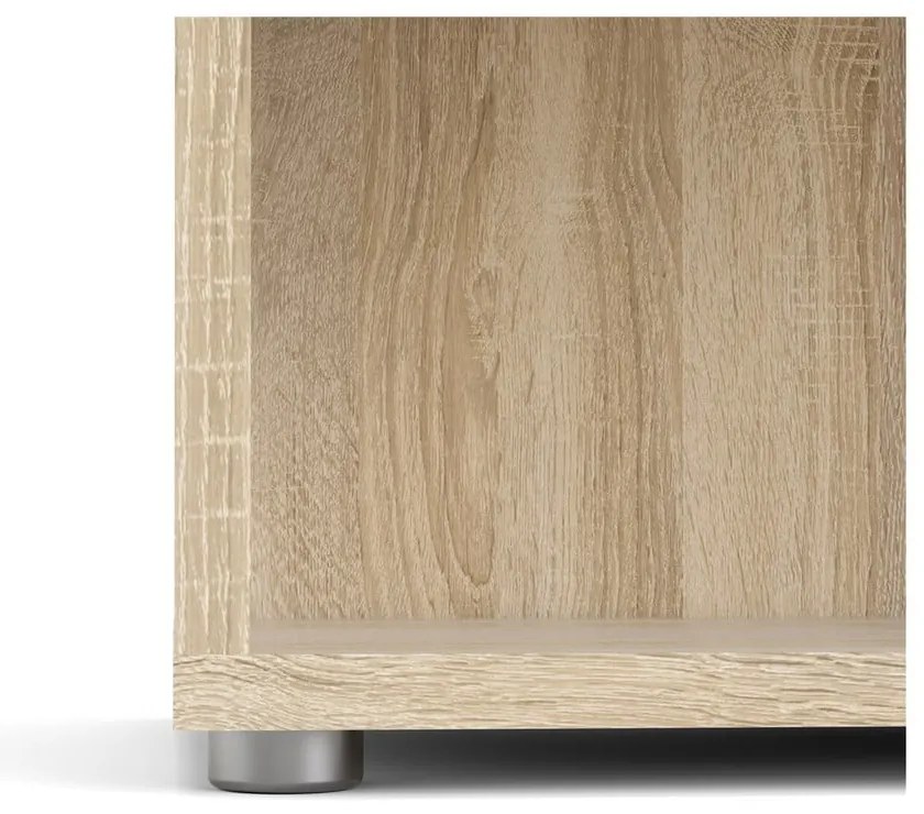 Bibliotecă modulară cu aspect de lemn de stejar 89x222 cm Prima – Tvilum