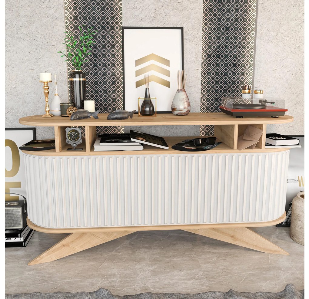 Dulap Stark (Stejar + Alb) . 1102589