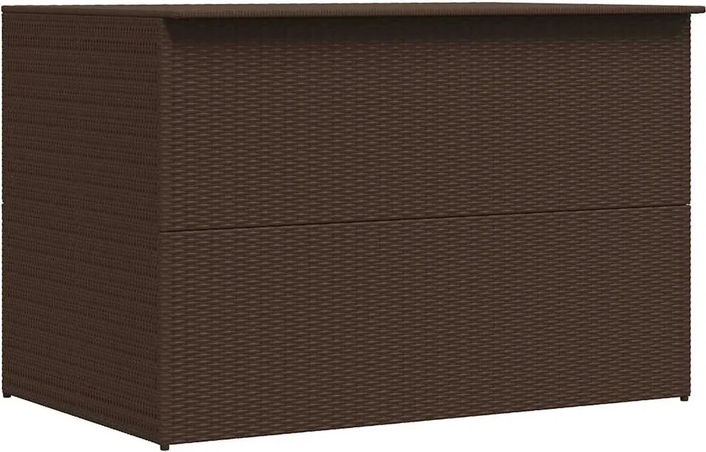 vidaXL Ladă de depozitare de grădină, maro, 150x100x100 cm, poliratan
