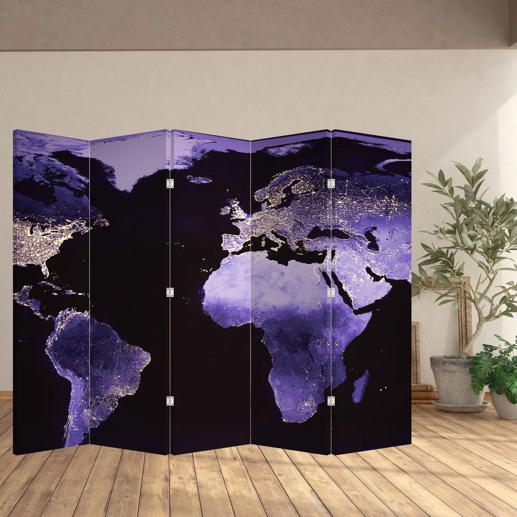 Paravan - Pământul din Cosmos (210x170 cm)