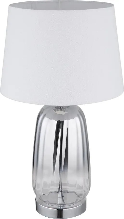 Globo 24142W - Lampă de masă CLASSY 1xE27/40W/230V alb/argintiu