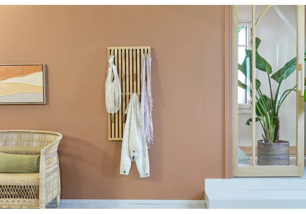 Panou de agățat diverse în culoare naturală din lemn de stejar 46x100x8 cm Parco – Spinder Design