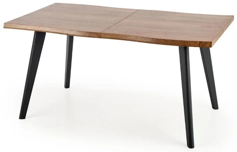 Masa de bucaterie Dickson, lemn natural/negru