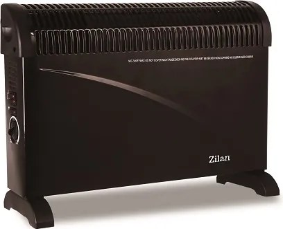 Convector electric de podea FLORIA ZLN-6843,Negru 2000W, 3 trepte de putere, Termostat reglabil,