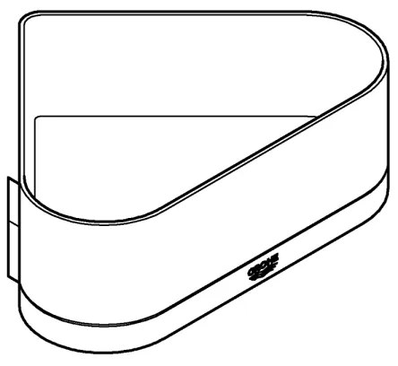 GROHE 41038000 - Cadă de duș de colț SELECTION crom lucios