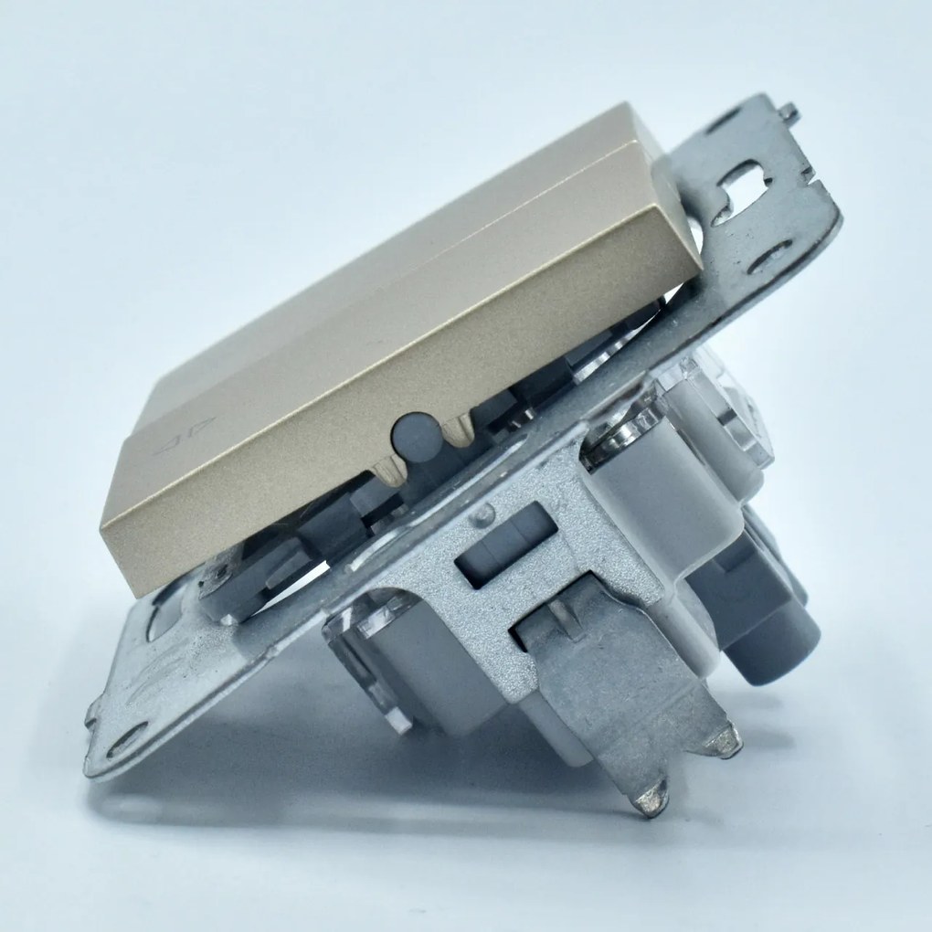 Intrerupator dublu alternativ, 10A, IP20, Bronz, Panasonic Arkedia Slim / Karre Plus