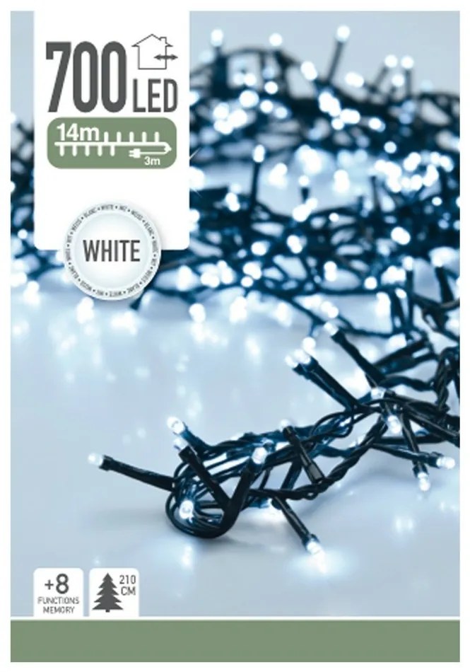 Instalaţie pom de Crăciun Twinkle, alb , 700 LED, M