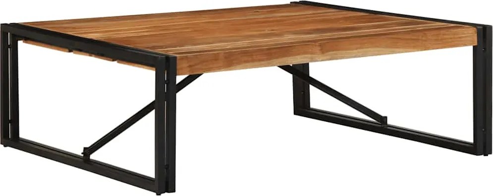 vidaXL Masuta de cafea 100x100x35 cm din lemn masiv de salcam