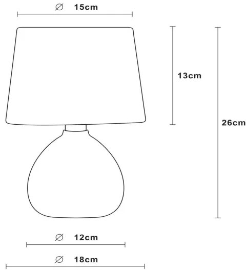 Lucide 47506/81/38 - Lampă de masă RAMZI 1xE14/40W/230V