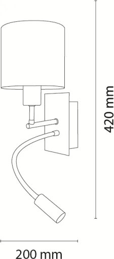 Brilagi - Lampă LED flexibilă BOBO 1xE27/25W/230V + LED/3W crom mat/alb/cu animale