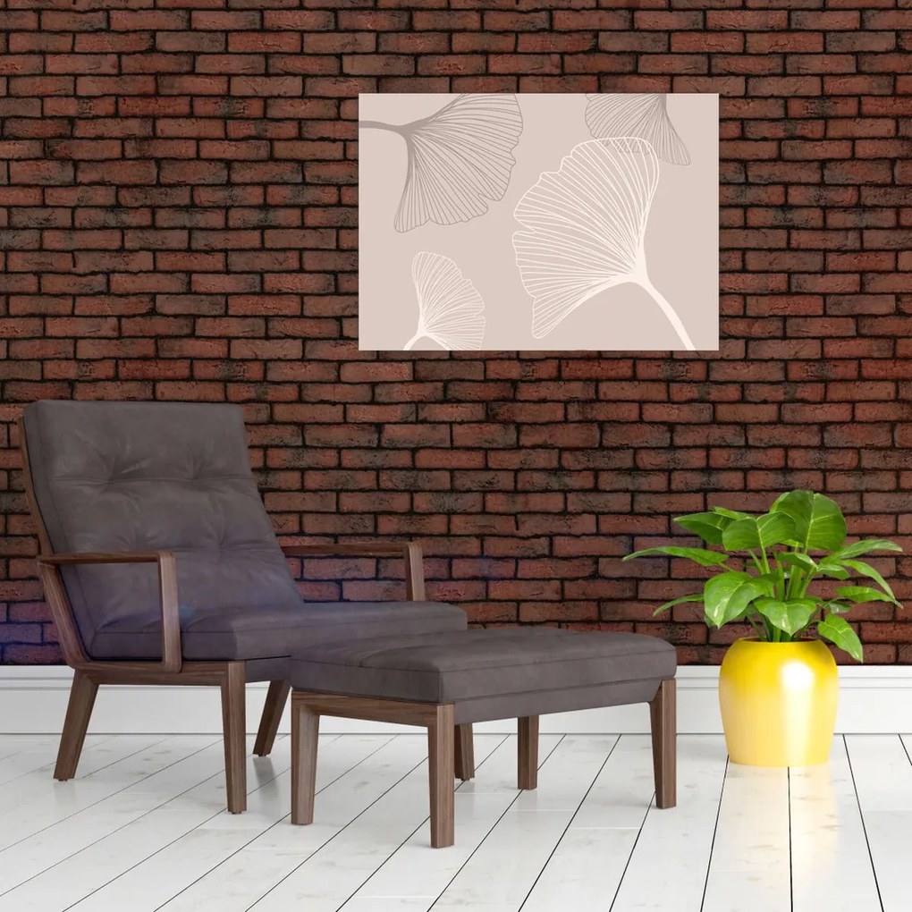 Tablou - Frunze bej N⁰6 (70x50 cm)