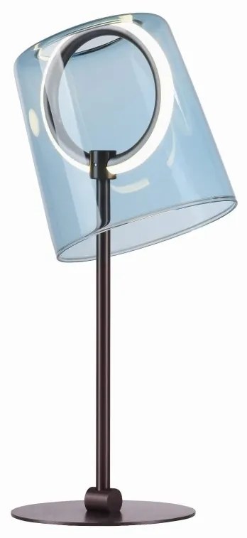 Veioza moderna LED 2700K, sticla, albastru, Zula