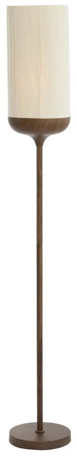Lampadar maro închis cu abajur textil (înălțime 159 cm) Dania – Light & Living