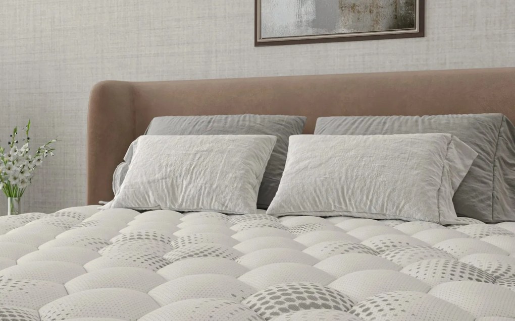 Saltea Model S11, cu Memorie DuoFlex, Inaltime 27 cm, Topper integrat - 200x200cm