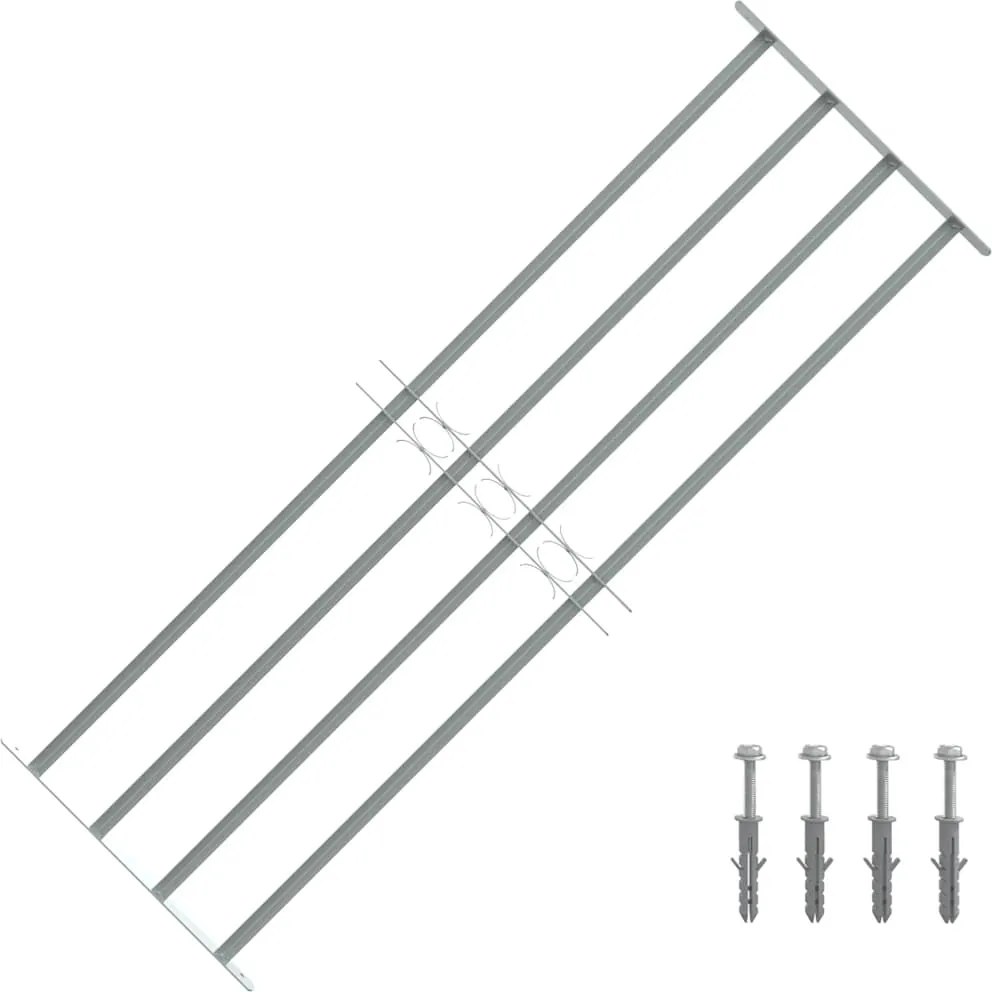 vidaXL Grilaj de siguranță pentru ferestre cu 4 bare transversale 1000-1500mm