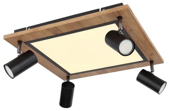 Spot LED ULLA 4xGU10/5W + LED/24W/230V Globo 67306D2