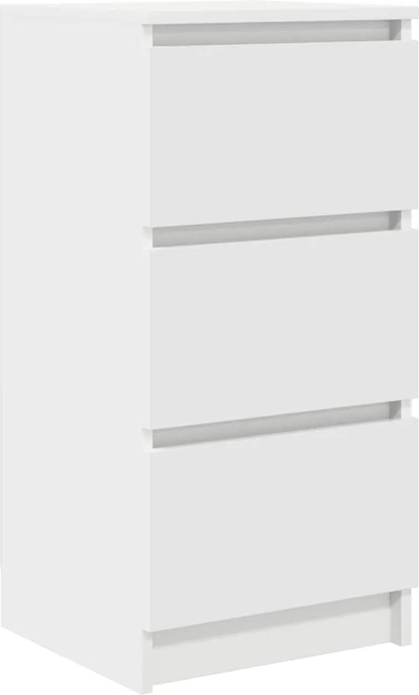 vidaXL Bufetă albă 37,5x35x76 cm din lemn prelucrat