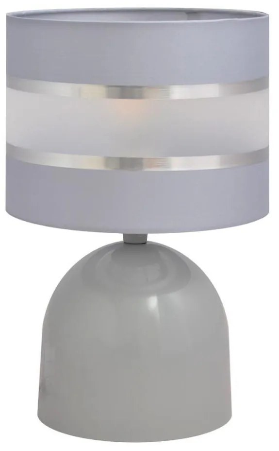 Lampă de masă HELEN 1xE27/15W/230V gri/argintie